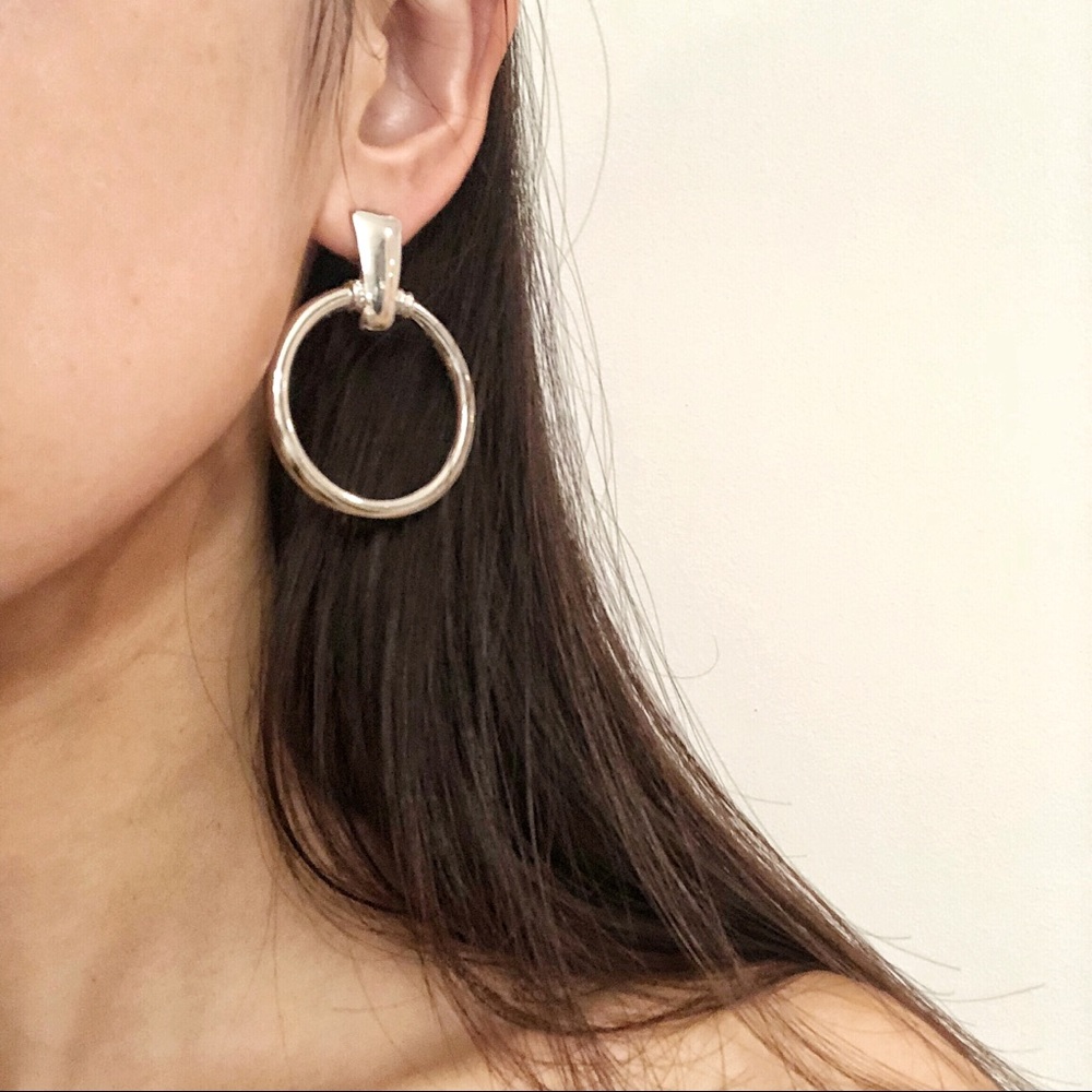 Free People Style Hoop Drop Earrings - Picture 3 of 4